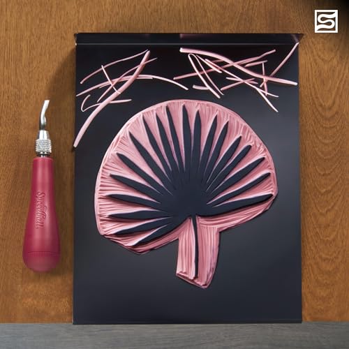 Speedball Bench Hook and Inking Plate for Block Printing Carving, 9"x7", Made in USA