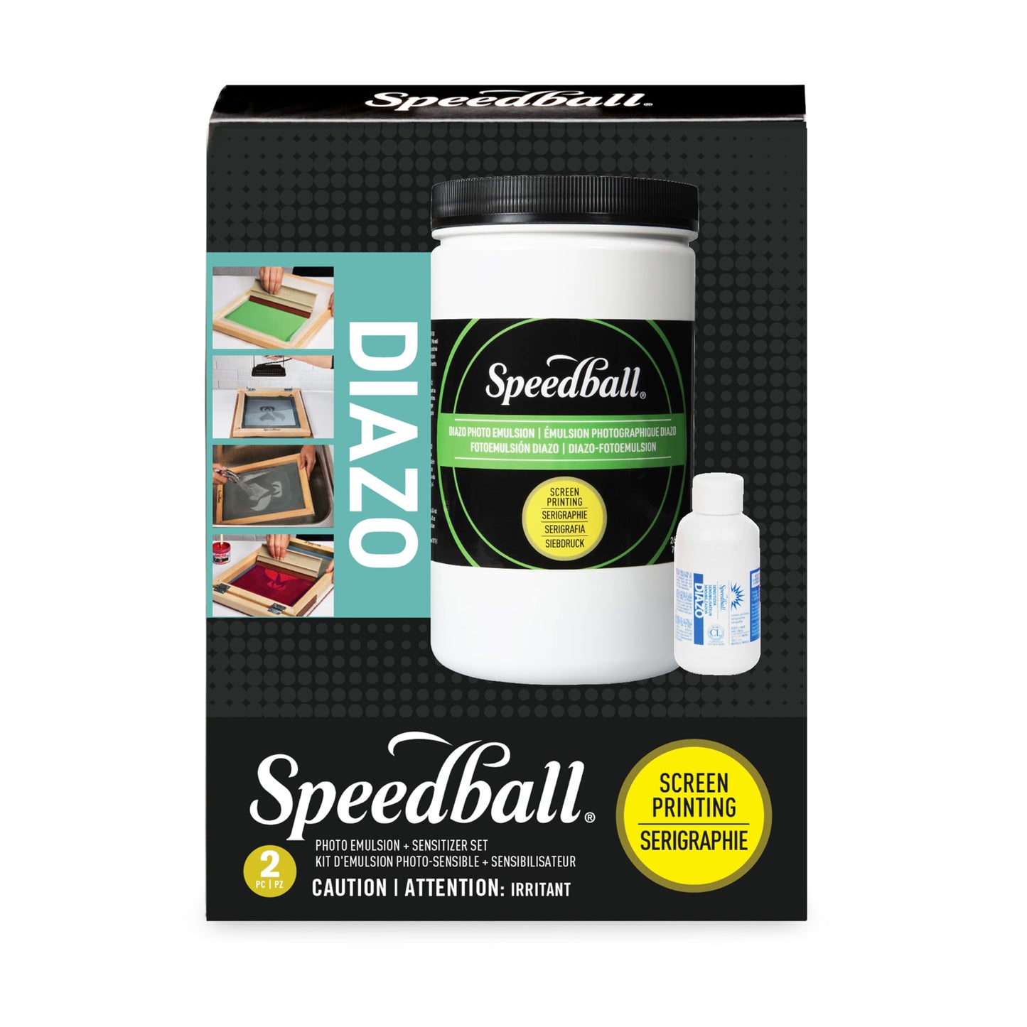 Speedball Diazo Photo Emulsion and Sensitizer Kit, Includes 26oz Emulsion and 2oz Sensitizer