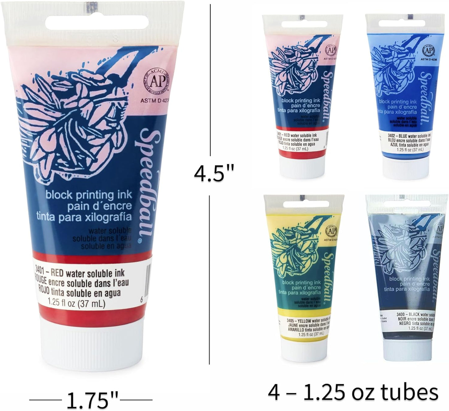 Speedball Art Products Block Printing Ink Set