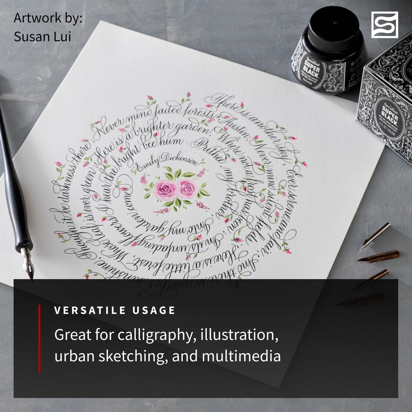 Speedball Super Black India Ink