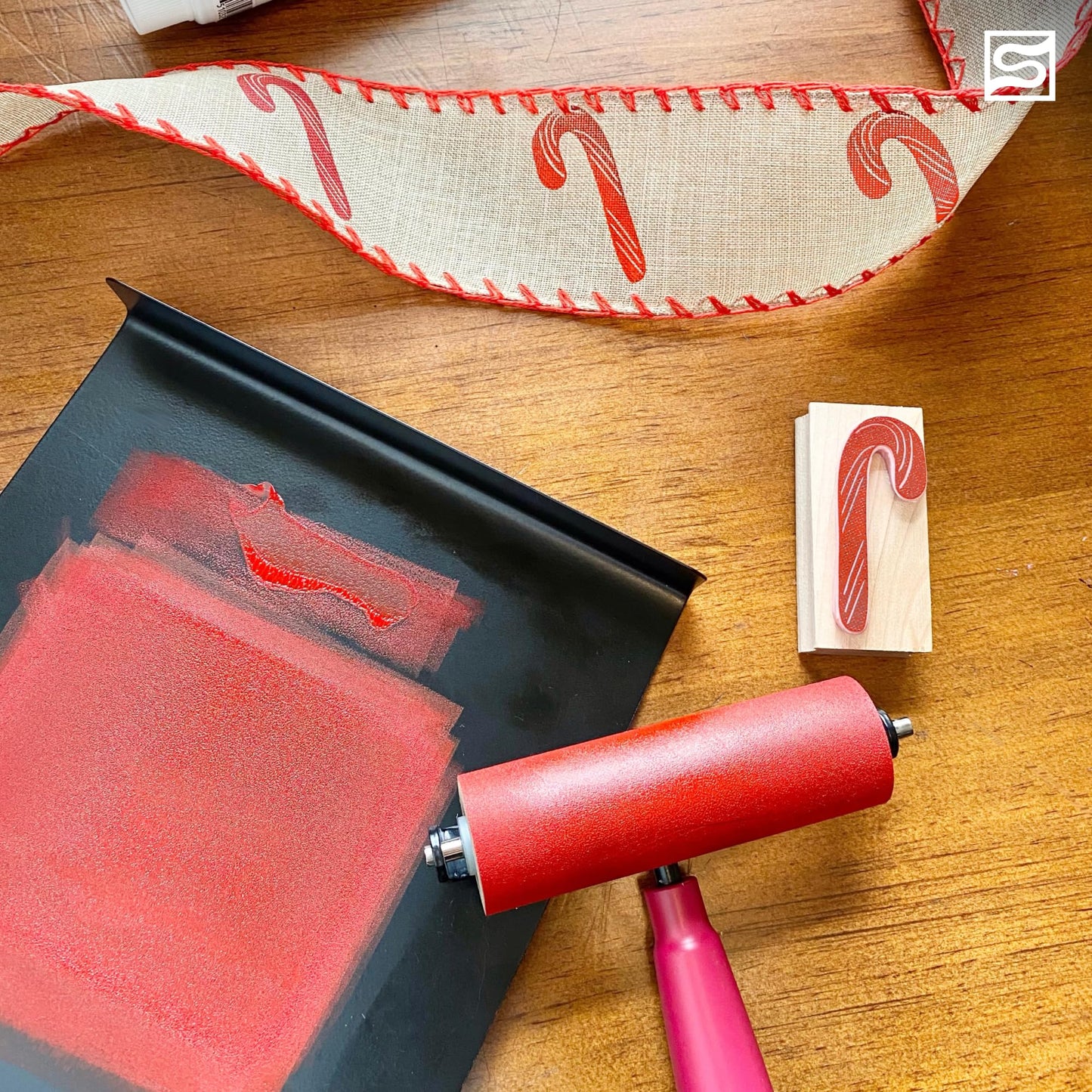 Speedball Bench Hook and Inking Plate for Block Printing Carving, 9"x7", Made in USA