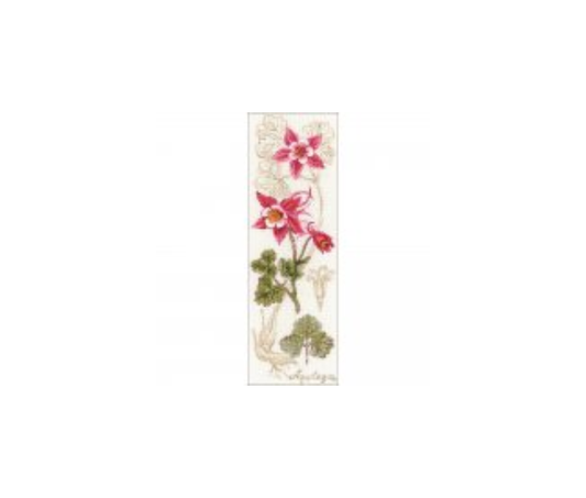 RIOLIS Counted Cross Stitch Kit 4"X11.75" --- Aquilegia (18 Count)