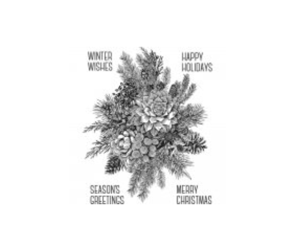 Tim Holtz Cling Stamps 7"X8.5" W/Gridblock - Glorious Gatherings