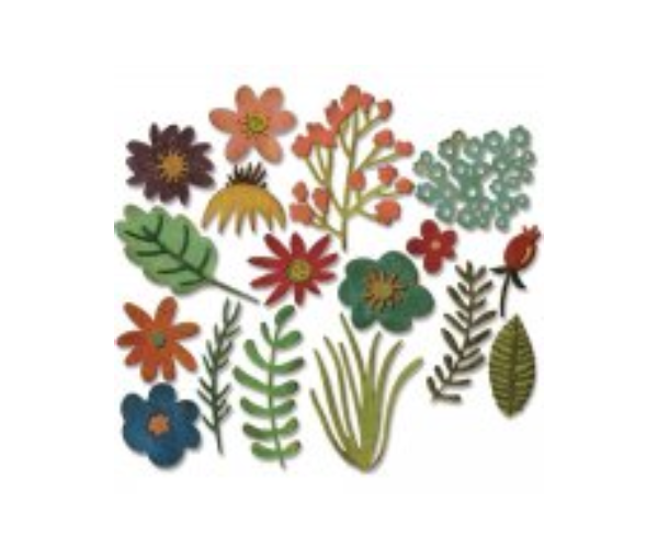 Sizzix Thinlits Dies - Funky Floral #1