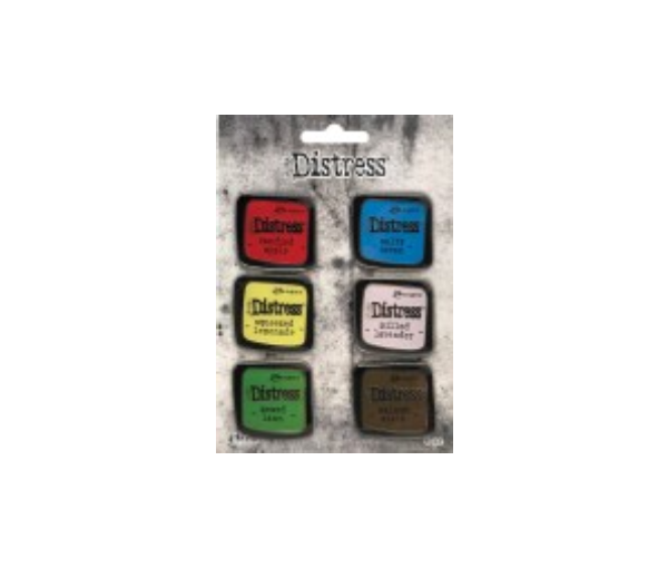 Tim Holtz Distress Enamel Collector Pin Set 6/Pkg-Set 5