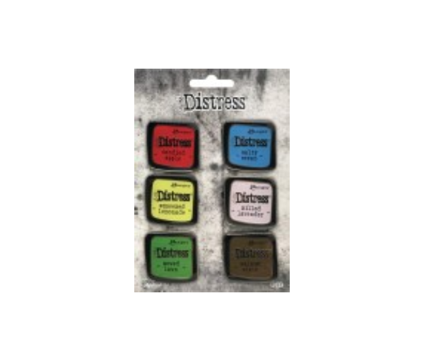 Tim Holtz Distress Enamel Collector Pin Set 6/Pkg-Set 5