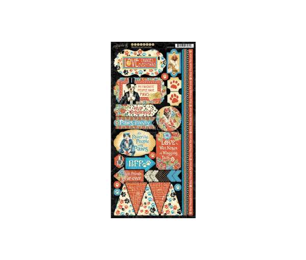 Well Groomed Cardstock Stickers 12"X12"
