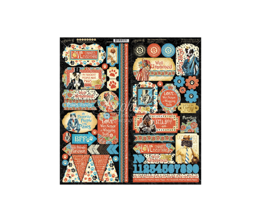 Well Groomed Cardstock Stickers 12"X12"