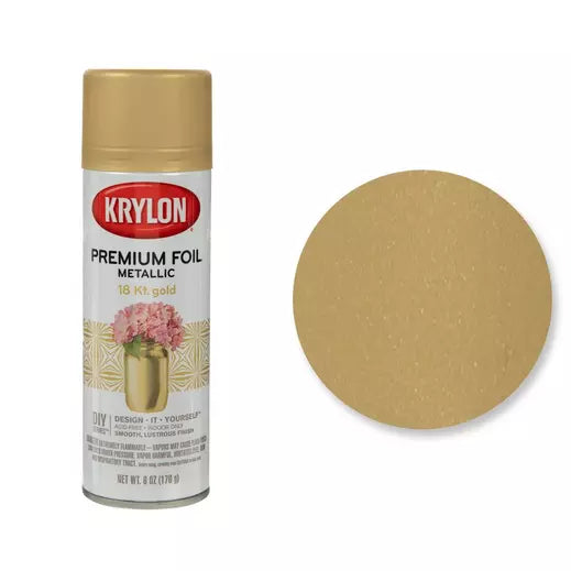 Krylon Premium Metallic Spray Paint - 18K Gold