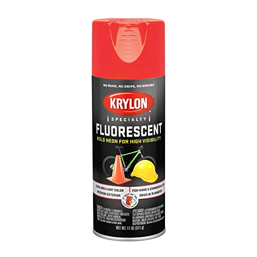 Krylon Aerosol Bold Fluorescent Paint, 11 oz, Green
