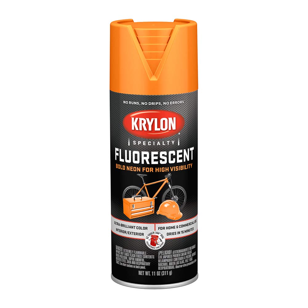 Krylon Aerosol Bold Fluorescent Paint, 11 oz, Green