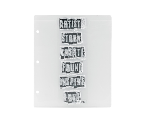 Tim Holtz Storage Studios Stamp Storage Binder Refills 8/Pkg
