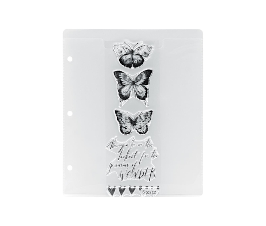 Tim Holtz Storage Studios Stamp Storage Binder Refills 8/Pkg