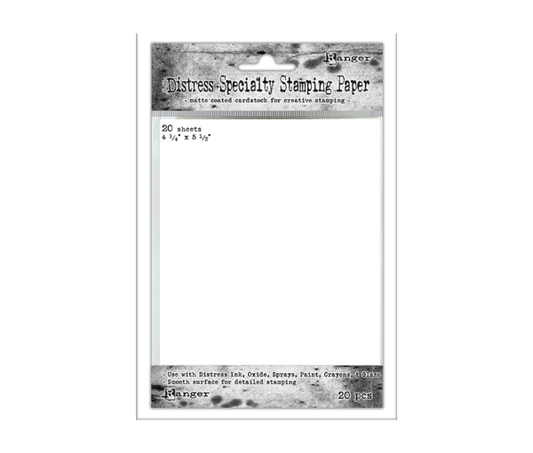 Tim Holtz Distress Specialty Stamping Paper 20/Pkg-4.25"X5.5"