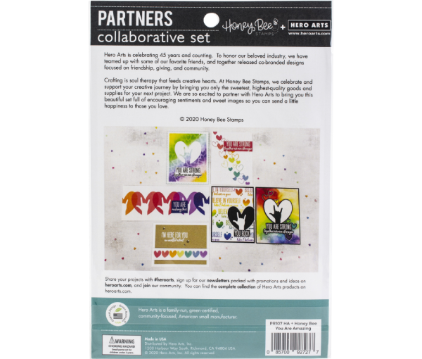 Hero Arts + Honey Bee 6"X8" Stamp Set-You Are Amazing