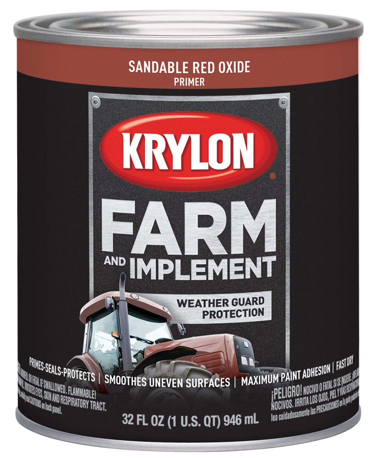 Krylon 2040 Farm & Implement Brush, Sandable Architectural Paints