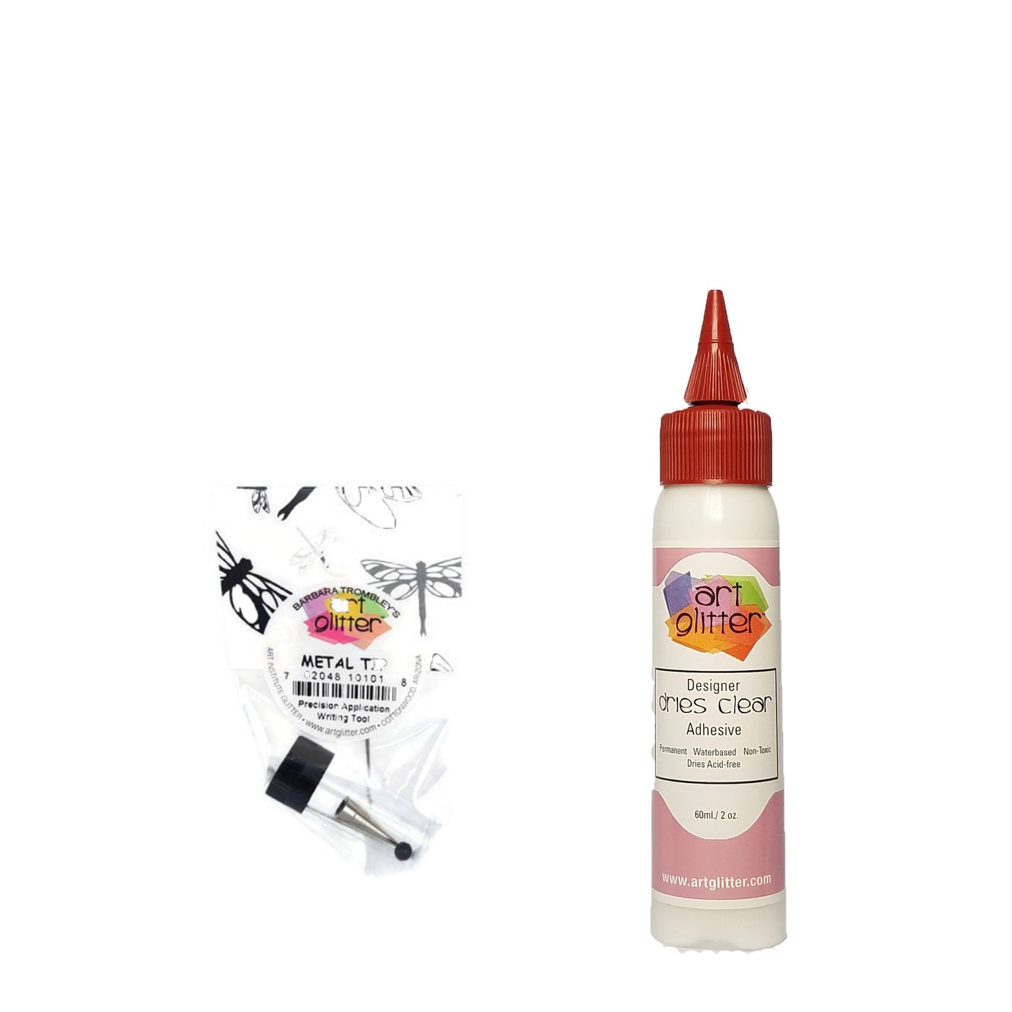 Designer Dries Clear Adhesive 2 oz with Ultra Fine Metal Tip