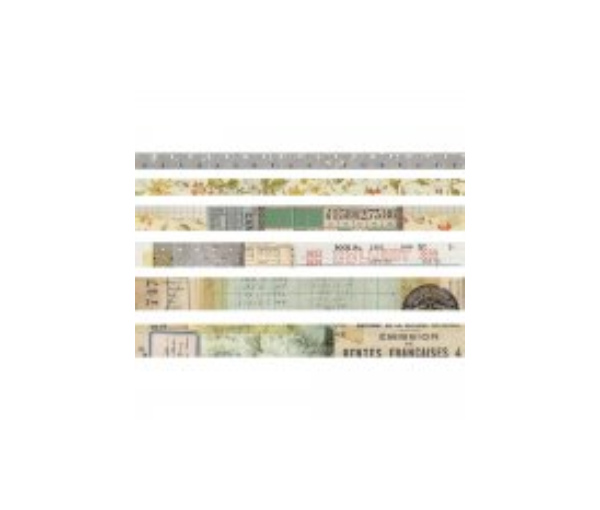 Tim Holtz Idea-Ology Design Tape 6/Pkg - Collector