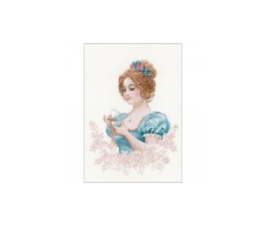 RIOLIS Counted Cross Stitch Kit 8.25"X11.75" --- Tea Club (18 Count)