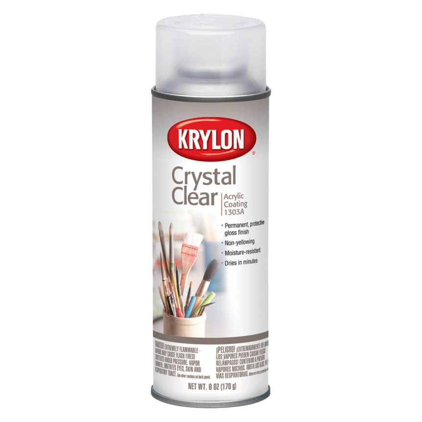 Krylon Crystal Clear Acrylic Coating Spray 6 Ounces