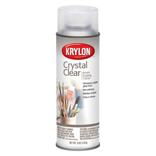 Krylon Crystal Clear Acrylic Coating Spray 6 Ounces