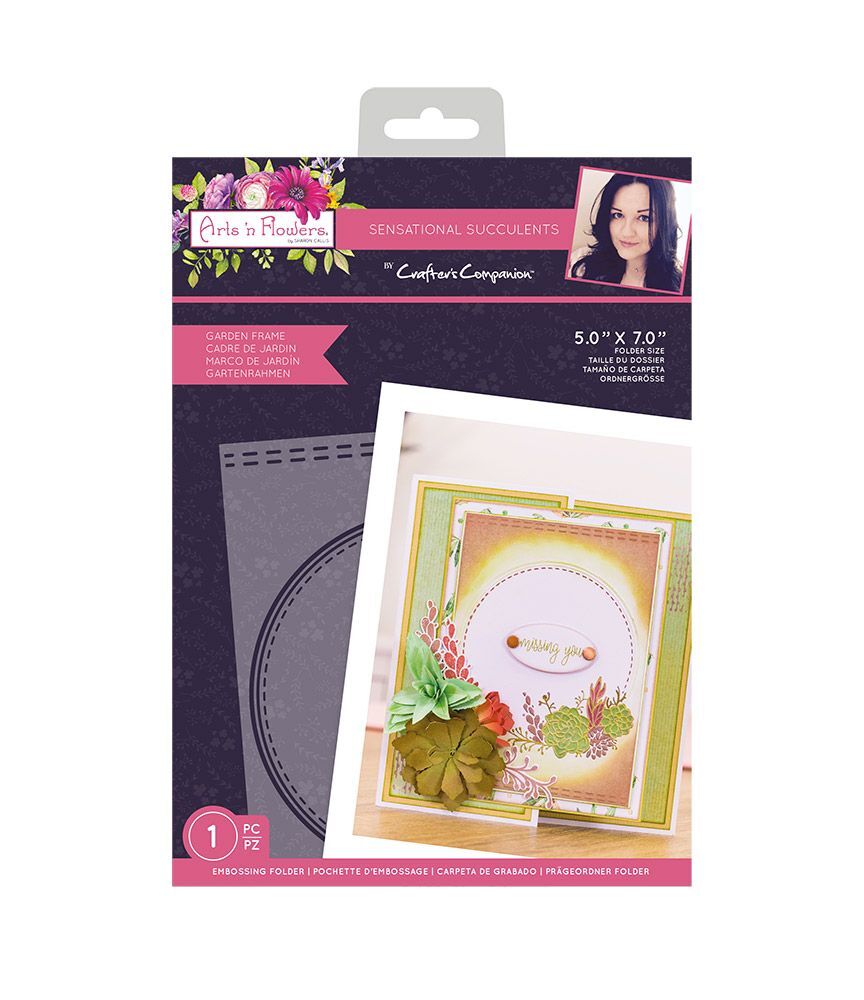 Sharon Callis Garden Frame Embossing Folder - Sensational Succulents