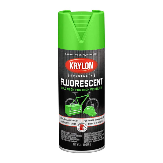 Krylon Aerosol Bold Fluorescent Paint, 11 oz, Green