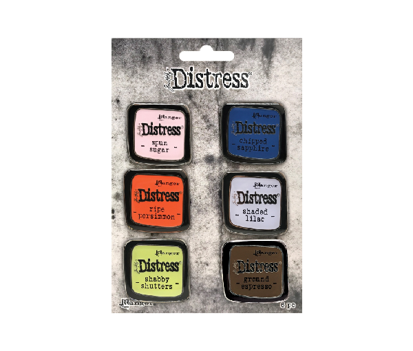 Tim Holtz Distress Enamel Collector Pin Set 6/Pkg-Set 6